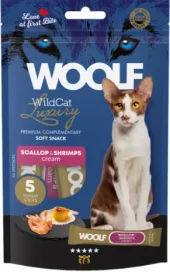 Woolf Wild Cat Soft Snack Luxury Scallop&Shrimps