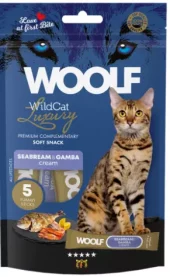Woolf Wild Cat Soft Snack Luxury Seabream&Gamba