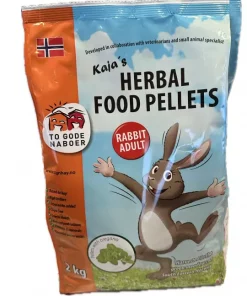 Kaninpellets Kaja`s Kanin Herbal M/Oregano 2Kg To Gode Naboer