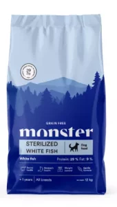 Monster Dog Grain Free Sterilized White Fish 12kg