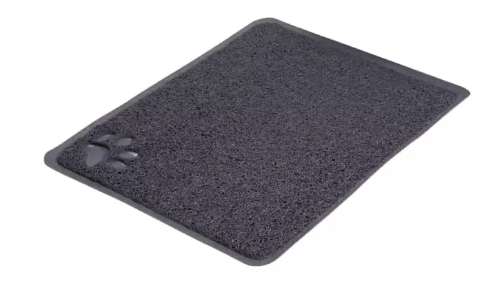 Kattebakke Teppe PVC Grå 37x45cm