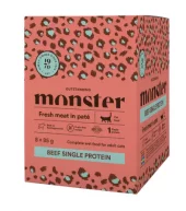 Monster Cat Pouches Adult Beef 85g (8-pack)