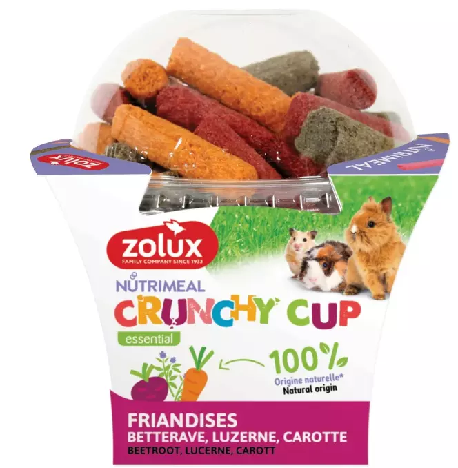 Zolux Crunchy Luc/carrot/beetroot Rabbit Treats 180g