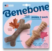 Benebone Puppy 2-pakning Maplestick/Zaggler Bacon