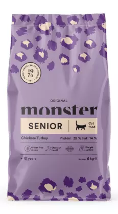 Monster Cat Senior Chicken/Turkey 6kg