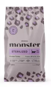 Monster Original Cat Sterilized Chicken/Tukey 6kg