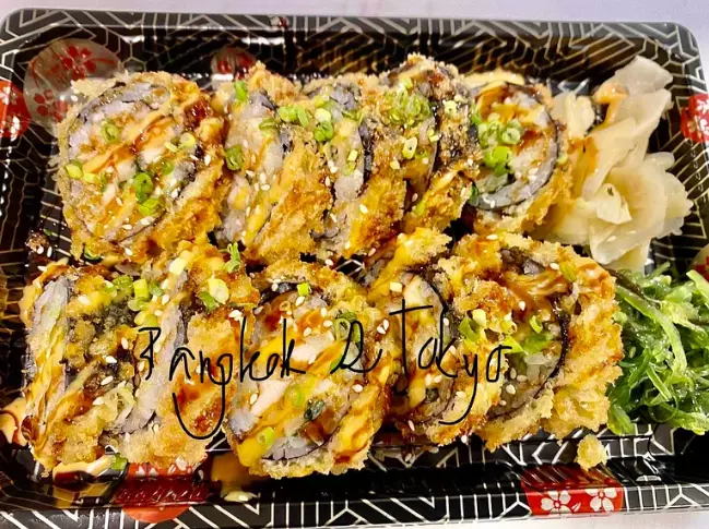 No.135 Helt Fritert Kylling Basilikum Maki