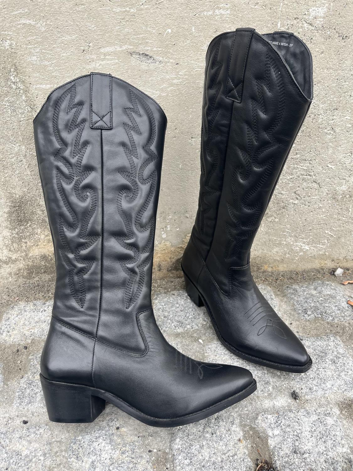 Copenhagen shoes leather cowboy long salg