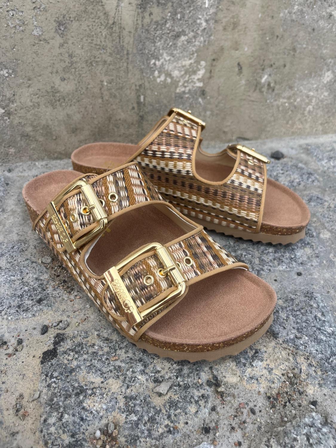 sandal leather soft comfort bio500 colour of california