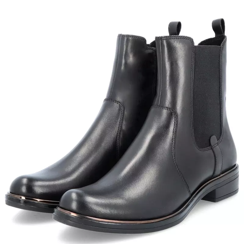 caprice leather soft boot zip