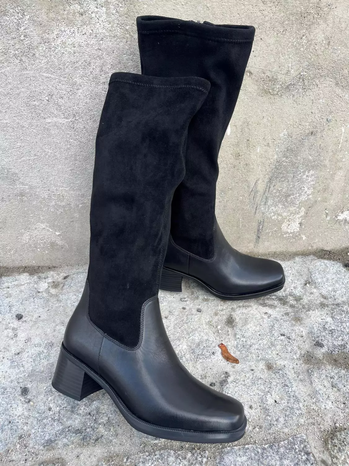 Caprice stretsj leather boots støvelett