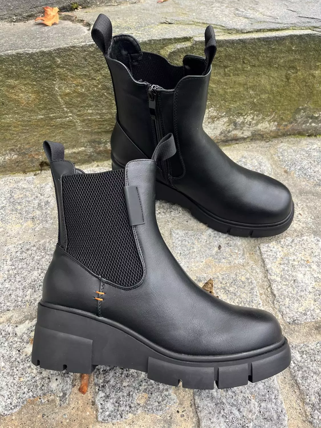 trend skolett sort chunky zip inside