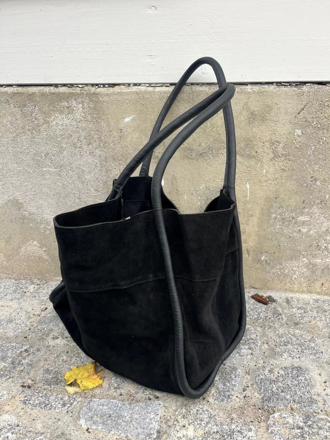 Dixie big urban leather veske nett semsket meno