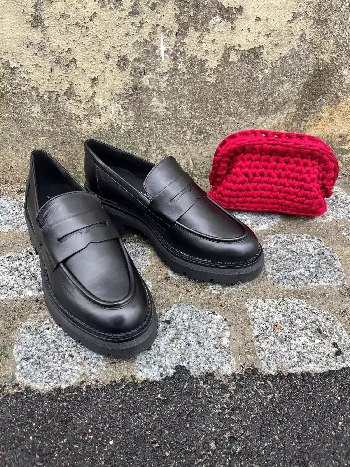 Marco tozzi moccasin soft leather chunky '