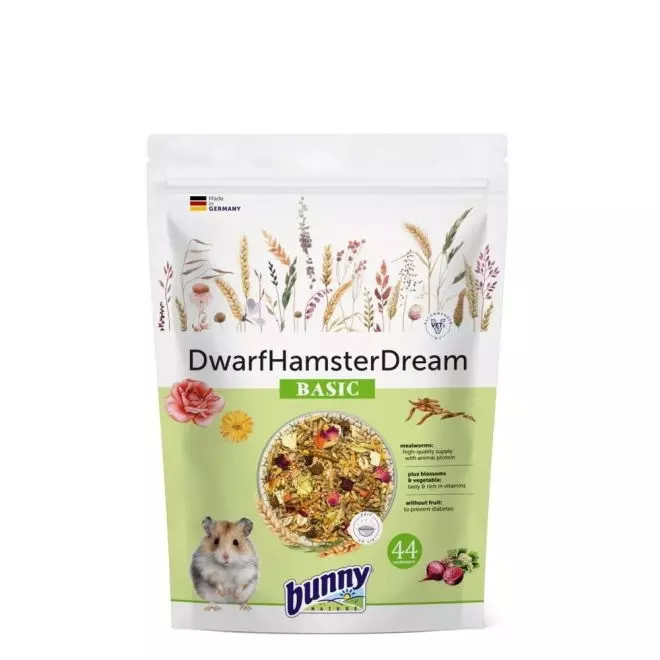 DvergHamsterDream Basic dverghamstermat 600 g, BunnyNature