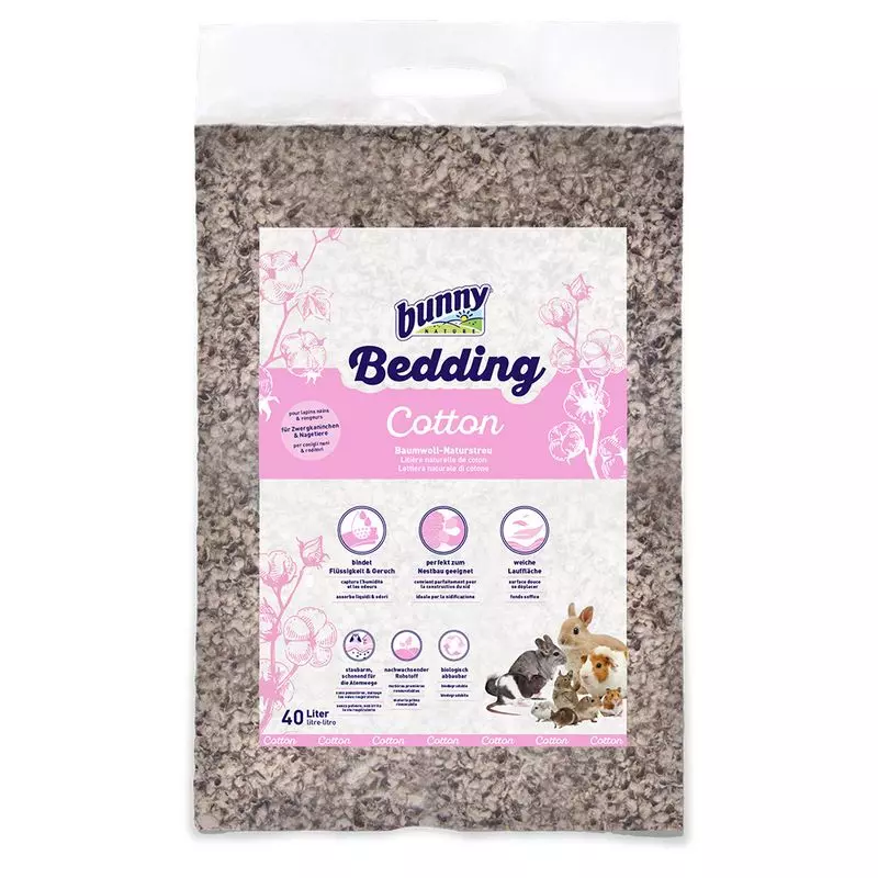 Bedding cotton 20l (2kg) burstrø, BunnyNature