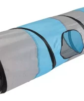 Katteleke "Linx" tunnel grå/blå 90cm