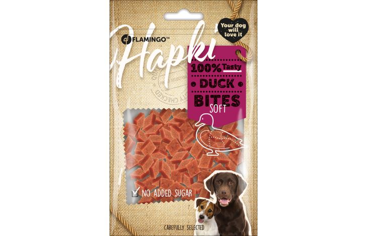 Hundegodbit Hapki duck snack soft bites 85gr