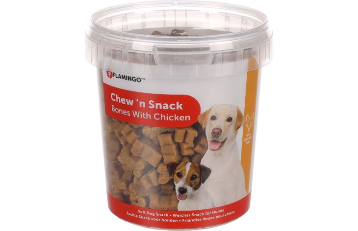 CHEW N SNACK BONES CHICKEN 500G