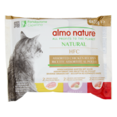 Almo Nature Multi Pack Natural Chicken -  Chicken Fillet(2), Chicken and Whitebait(2), Chicken