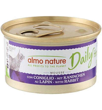 Almo Nature Daily Cats Mousse med kanin 85gr,