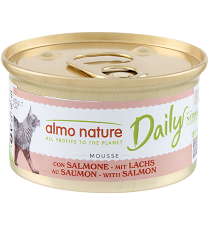 Almo Nature Daily Cats Mousse med laks 85gr,