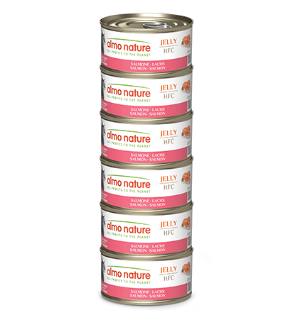 Almo Nature Salmon Jelly 70g x 6