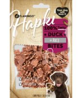 Hundesnack Hapki And og Ris biter 85gr