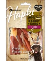 Hundesnack Hapki kaninøre med And 85gr