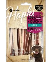 Hundesnack Hapki And og Fisk sushi strips 85gr