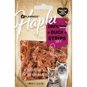 Kattegodbit Hapki soft Ande strips 50gr