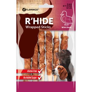 Råhud DUCK WRAPPED STICK 7/8MM 12CM 6PCS 70GR