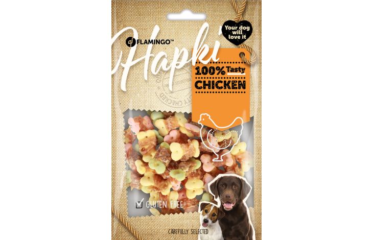 Hundesnack Hapki små kjeks med kylling 85gr