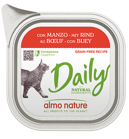 Almo Nature Daily Cats med Okse 100gr