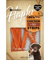 Hundesnack Hapki strips Chicken & beef 85gr