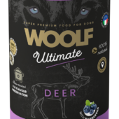 Woolf boksemat hjort med blåbær 400gr