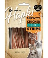 Hapki kattegodbit sushi strips kylling og fisk 50gr