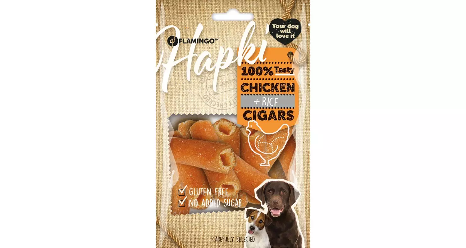 CHICK N SNACK CHICKEN AND RICE CIGAR, 400G