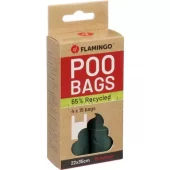 Poop bag Recycled with handle Poco Green 4rl