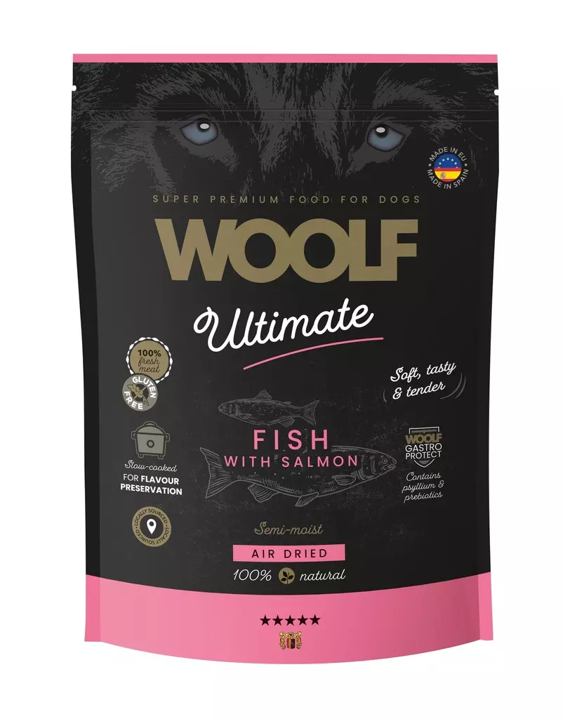 Woolf Ultimate Dogfood fisk med laks 1Kg