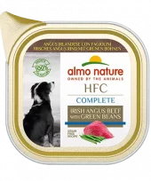 Almo Nature HFC Complete Hund Angus kjøtt og grønne bønner 85g patè