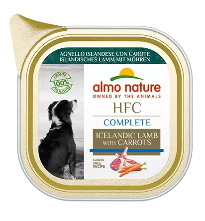 Almo Nature HFC Complete Hund Islandsk Lam med gulrot 85g patè