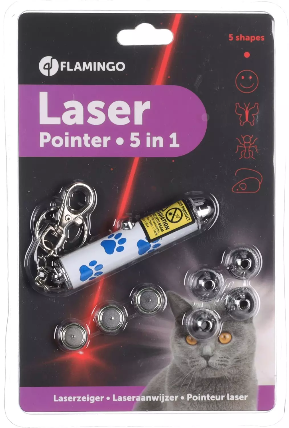 KATTELEKE LASER PEKER "5 figurer"