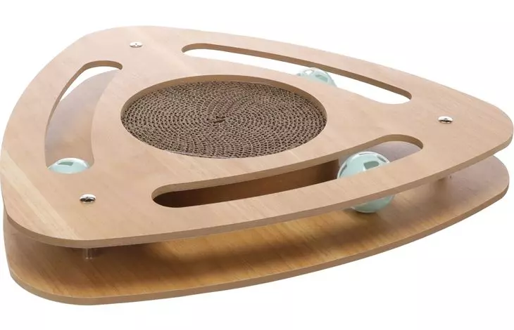 Kloreleke til katt "Densi" triangle med ball brun