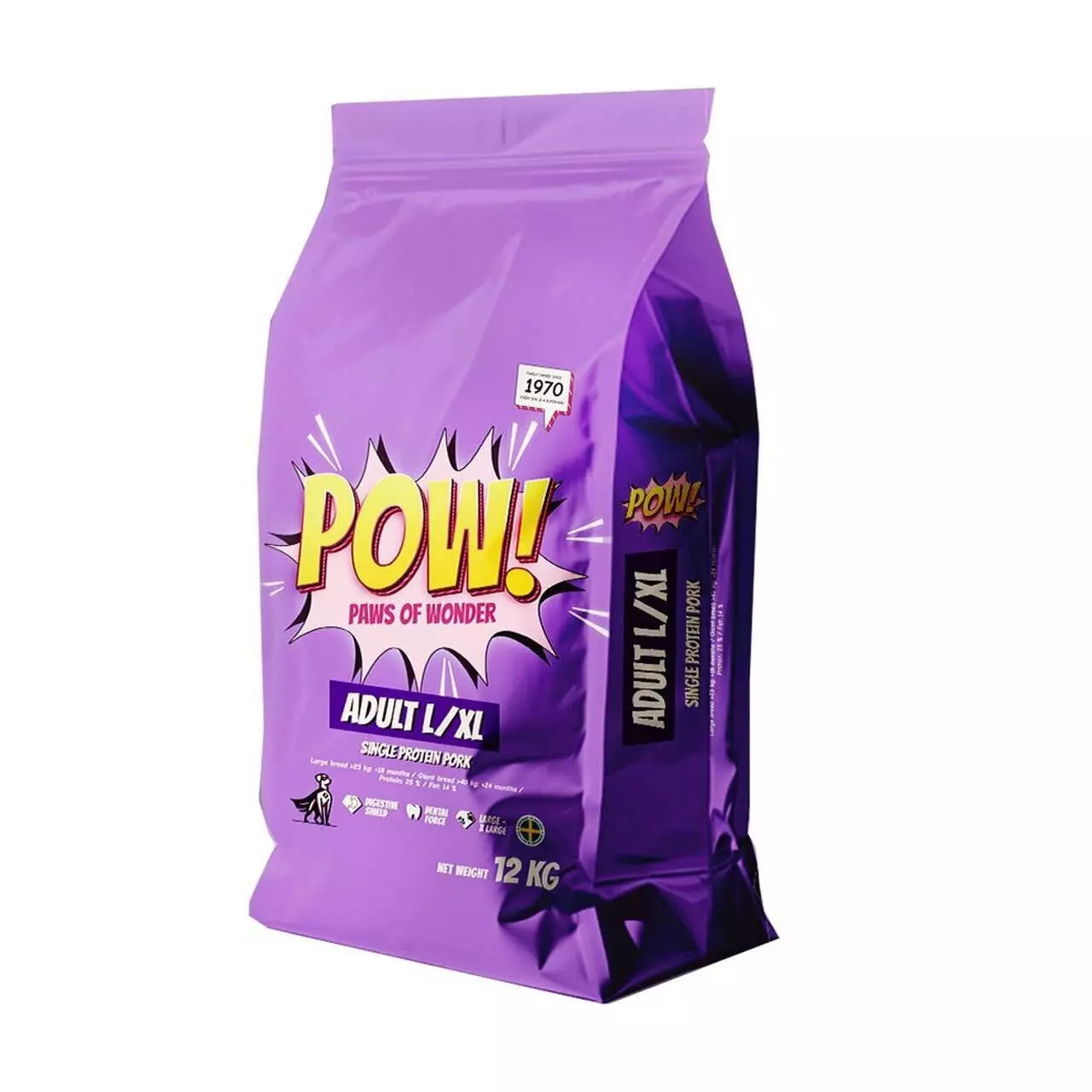 POW! Dog Adult L/XL Pork 2 kg