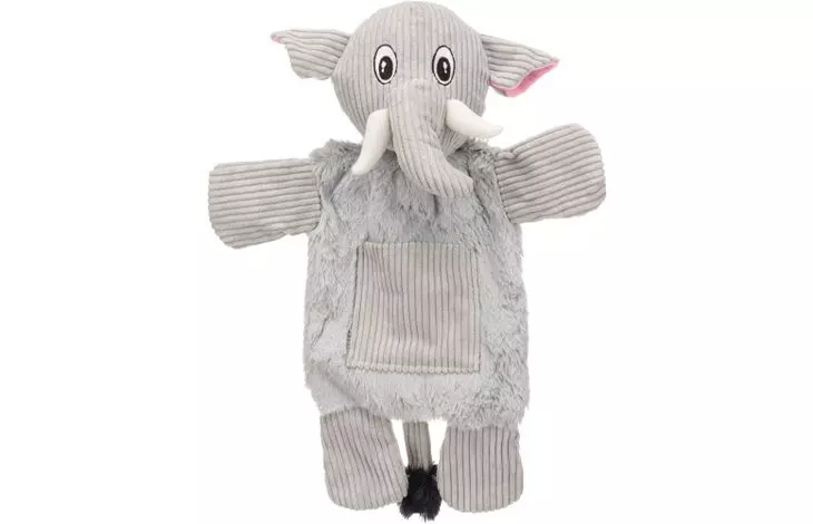 Hundeleke "Hida" elefant flat grå 39cm