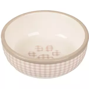 KATTEMATSKÅL MYLO CERAMIC BEIGE-WHITE 310ML 13CM