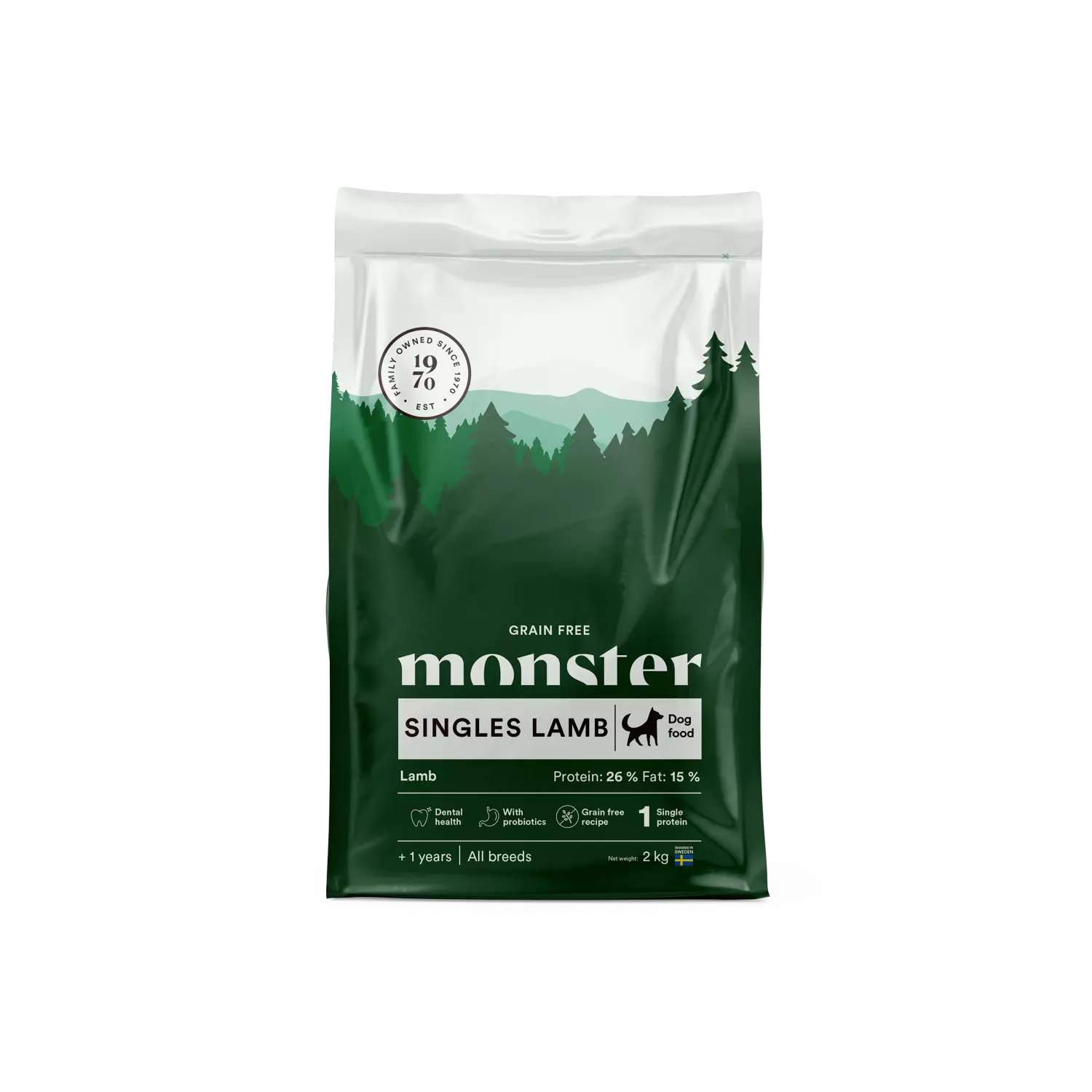 Monster Dog GF Singles Lamb 2 kg