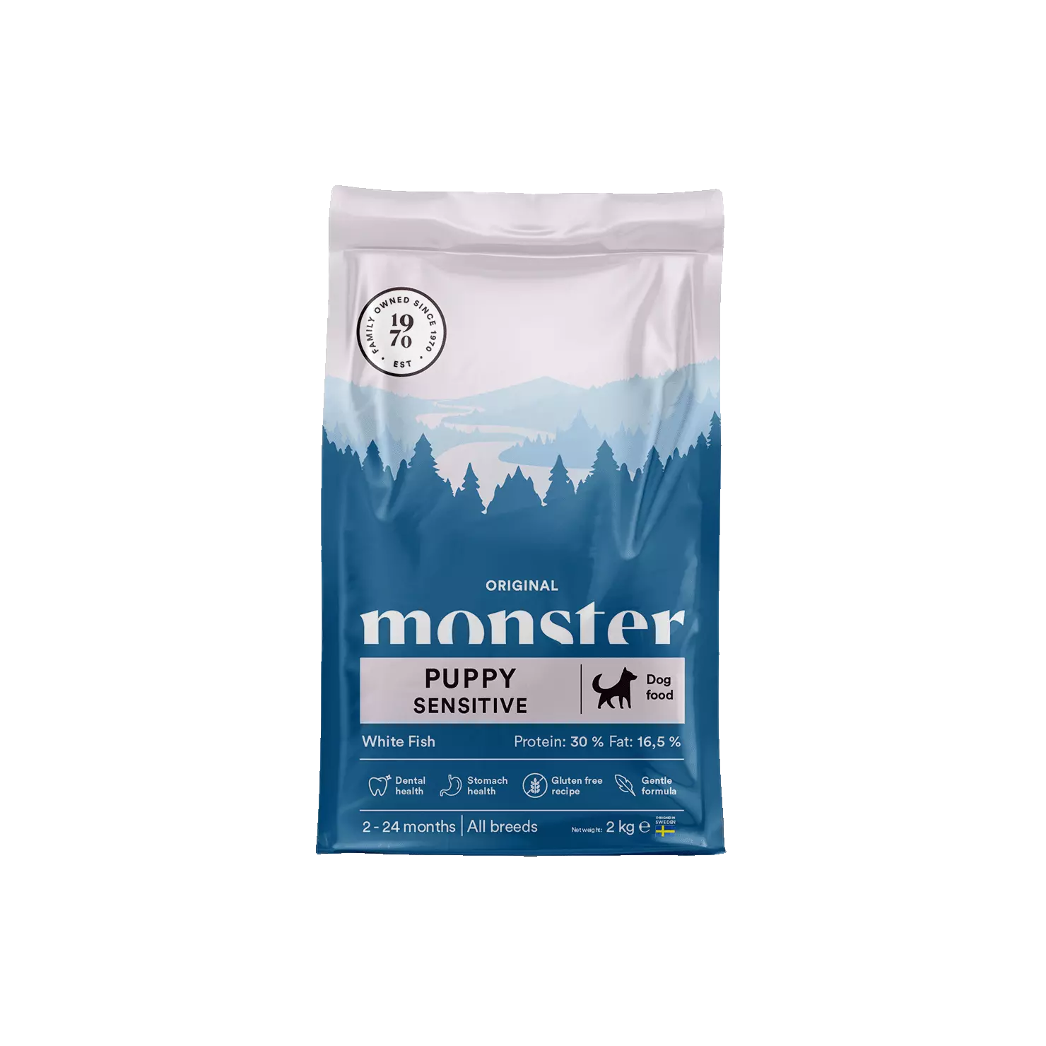 Monster Dog Orig. Puppy Sens. White Fish 2 kg