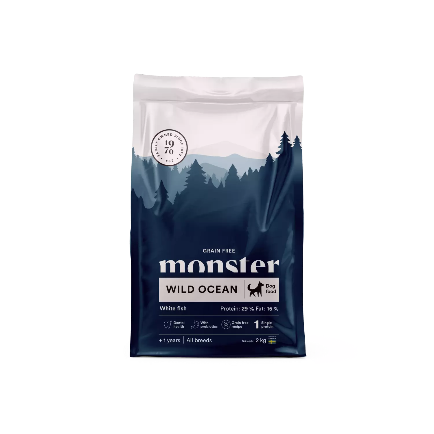 Monster Dog All Breed GF Wild Ocean 2 kg
